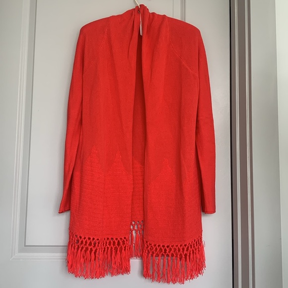 Lilly Pulitzer Tatum Cardigan in Picante Coral Orange - Picture 7 of 12